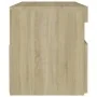 Bedside tables with LED lights 2 units Sonoma plywood 60x35x40 cm by vidaXL, Nightstands - Ref: Foro24-3082781, Price: 82,04 ...