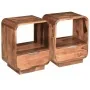 Mesita de noche con cajón madera maciza de sheesham 40x30x50 cm de vidaXL, Mesitas de noche - Ref: Foro24-243952, Precio: 136...