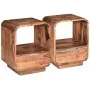Mesita de noche con cajón madera maciza de sheesham 40x30x50 cm de vidaXL, Mesitas de noche - Ref: Foro24-243952, Precio: 136...
