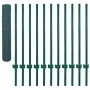 Valla de malla de alambre con postes de acero 25x1 m verde de vidaXL, Paneles de vallas - Ref: Foro24-144615, Precio: 90,93 €...