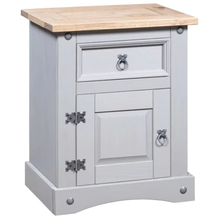 Mesita de noche Corona Range pino mexicano gris 53x39x66 cm de vidaXL, Mesitas de noche - Ref: Foro24-282617, Precio: 82,00 €...