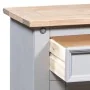 Mesita de noche Corona Range pino mexicano gris 53x39x66 cm de vidaXL, Mesitas de noche - Ref: Foro24-282617, Precio: 82,00 €...