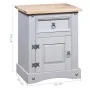 Mesita de noche Corona Range pino mexicano gris 53x39x66 cm de vidaXL, Mesitas de noche - Ref: Foro24-282617, Precio: 82,00 €...