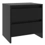 Black engineered wood nightstand 45x34.5x44.5 cm by vidaXL, Nightstands - Ref: Foro24-809847, Price: 42,05 €, Discount: %