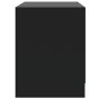 Black engineered wood nightstand 45x34.5x44.5 cm by vidaXL, Nightstands - Ref: Foro24-809847, Price: 42,05 €, Discount: %