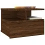 Floating nightstand in brown oak wood 40x31x27 cm by vidaXL, Nightstands - Ref: Foro24-815316, Price: 43,16 €, Discount: %