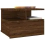 Schwebender Nachttisch aus braunem Eichenholz 40x31x27 cm von vidaXL, Nachttische - Ref: Foro24-815316, Preis: 43,15 €, Rabat...