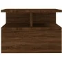 Floating nightstand in brown oak wood 40x31x27 cm by vidaXL, Nightstands - Ref: Foro24-815316, Price: 43,16 €, Discount: %