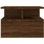 Schwebender Nachttisch aus braunem Eichenholz 40x31x27 cm von vidaXL, Nachttische - Ref: Foro24-815316, Preis: 43,15 €, Rabat...