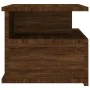Schwebender Nachttisch aus braunem Eichenholz 40x31x27 cm von vidaXL, Nachttische - Ref: Foro24-815316, Preis: 43,15 €, Rabat...