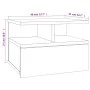 Floating nightstand in brown oak wood 40x31x27 cm by vidaXL, Nightstands - Ref: Foro24-815316, Price: 43,16 €, Discount: %