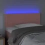 Rosa Samtkopfteil mit LED 100x5x78/88 cm von , Kopf- und Fußteile - Ref: Foro24-3121519, Preis: 49,20 €, Rabatt: %