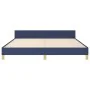 Bed frame with blue fabric headboard 180x200 cm by , Beds and slatted bases - Ref: Foro24-3124998, Price: 206,84 €, Discount: %