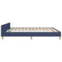 Bed frame with blue fabric headboard 180x200 cm by , Beds and slatted bases - Ref: Foro24-3124998, Price: 206,84 €, Discount: %