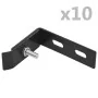 Eckverbinder für Wand 10 Sets anthrazitgrau von vidaXL, Zubehör für Tore und Zäune - Ref: Foro24-144501, Preis: 27,09 €, Raba...