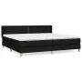 Box spring bed with black fabric mattress 200x200 cm by , Beds and slatted bases - Ref: Foro24-3130219, Price: 569,61 €, Disc...