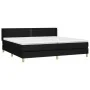 Box spring bed with black fabric mattress 200x200 cm by , Beds and slatted bases - Ref: Foro24-3130219, Price: 569,61 €, Disc...