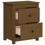 Bedside table solid honey brown pine wood 50x35x61.5 cm by vidaXL, Nightstands - Ref: Foro24-813685, Price: 51,10 €, Discount: %