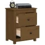 Bedside table solid honey brown pine wood 50x35x61.5 cm by vidaXL, Nightstands - Ref: Foro24-813685, Price: 51,10 €, Discount: %