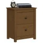 Bedside table solid honey brown pine wood 50x35x61.5 cm by vidaXL, Nightstands - Ref: Foro24-813685, Price: 51,10 €, Discount: %