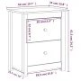 Bedside table solid honey brown pine wood 50x35x61.5 cm by vidaXL, Nightstands - Ref: Foro24-813685, Price: 51,10 €, Discount: %