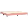 Cama box spring con colchón terciopelo rosa 200x200 cm de , Camas y somieres - Ref: Foro24-3141268, Precio: 504,44 €, Descuen...