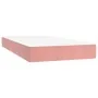 Box spring bed with pink velvet mattress 200x200 cm by , Beds and slatted bases - Ref: Foro24-3141268, Price: 504,44 €, Disco...