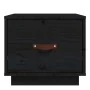 Solid black pine wood bedside table 40x34x35 cm by vidaXL, Nightstands - Ref: Foro24-818293, Price: 37,72 €, Discount: %