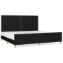 Bed frame with black fabric headboard 200x200 cm by , Beds and slatted bases - Ref: Foro24-3125002, Price: 233,87 €, Discount: %