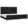 Bed frame with black fabric headboard 200x200 cm by , Beds and slatted bases - Ref: Foro24-3125002, Price: 233,87 €, Discount: %