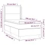 Box spring bed with blue fabric mattress 90x200 cm by , Beds and slatted bases - Ref: Foro24-3131887, Price: 343,36 €, Discou...