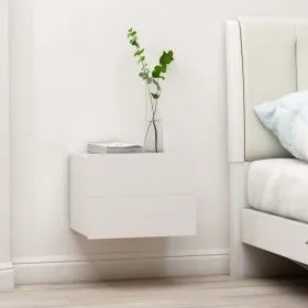 Bedside tables 2 pcs white plywood 40x30x30 cm by vidaXL, Nightstands - Ref: Foro24-801054, Price: 74,39 €, Discount: %
