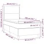 Box spring bed with blue fabric mattress 80x200 cm by , Beds and slatted bases - Ref: Foro24-3142215, Price: 303,82 €, Discou...