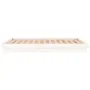 Bed frame with LED solid white wood 120x200 cm by , Beds and slatted bases - Ref: Foro24-819968, Price: 158,26 €, Discount: %