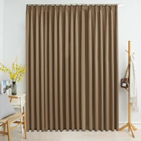 Blackout curtain with hooks taupe 290x245 cm by vidaXL, Curtains and curtains - Ref: Foro24-134441, Price: 36,75 €, Discount: %