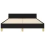 Bed frame with black fabric headboard 140x200 cm by , Beds and slatted bases - Ref: Foro24-3124978, Price: 197,31 €, Discount: %