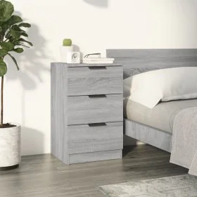 Gray Sonoma bedside table 40x36x65 cm by vidaXL, Nightstands - Ref: Foro24-817053, Price: 52,90 €, Discount: %