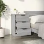 Gray Sonoma bedside table 40x36x65 cm by vidaXL, Nightstands - Ref: Foro24-817053, Price: 52,89 €, Discount: %