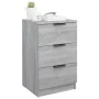 Gray Sonoma bedside table 40x36x65 cm by vidaXL, Nightstands - Ref: Foro24-817053, Price: 52,89 €, Discount: %