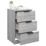Gray Sonoma bedside table 40x36x65 cm by vidaXL, Nightstands - Ref: Foro24-817053, Price: 52,89 €, Discount: %
