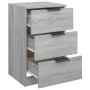 Gray Sonoma bedside table 40x36x65 cm by vidaXL, Nightstands - Ref: Foro24-817053, Price: 52,89 €, Discount: %