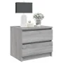 Bedside tables 2 pcs Sonoma gray plywood 50x39x43.5 cm by vidaXL, Nightstands - Ref: Foro24-815825, Price: 81,59 €, Discount: %