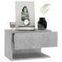Wall bedside tables 2 units concrete gray by vidaXL, Nightstands - Ref: Foro24-810962, Price: 55,43 €, Discount: %
