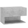 Wall bedside tables 2 units concrete gray by vidaXL, Nightstands - Ref: Foro24-810962, Price: 55,43 €, Discount: %
