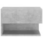 Wall bedside tables 2 units concrete gray by vidaXL, Nightstands - Ref: Foro24-810962, Price: 55,43 €, Discount: %