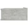 Mesitas de noche flotantes 2 ud madera ingeniería gris hormigón de vidaXL, Mesitas de noche - Ref: Foro24-800315, Precio: 36,...
