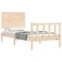 Bettgestell mit Massivholzkopfteil 100x200 cm von , Betten und Lattenroste - Ref: Foro24-3193391, Preis: 116,89 €, Rabatt: %