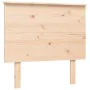 Bed frame with solid wood headboard 100x200 cm by , Beds and slatted bases - Ref: Foro24-3193391, Price: 116,89 €, Discount: %