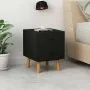 Nachttische 2 Stück massives Kiefernholz schwarz 40x30x50cm von vidaXL, Nachttische - Ref: Foro24-285225, Preis: 75,87 €, Rab...
