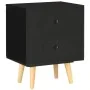 Mesitas de noche 2 unidades madera maciza pino negro 40x30x50cm de vidaXL, Mesitas de noche - Ref: Foro24-285225, Precio: 71,...